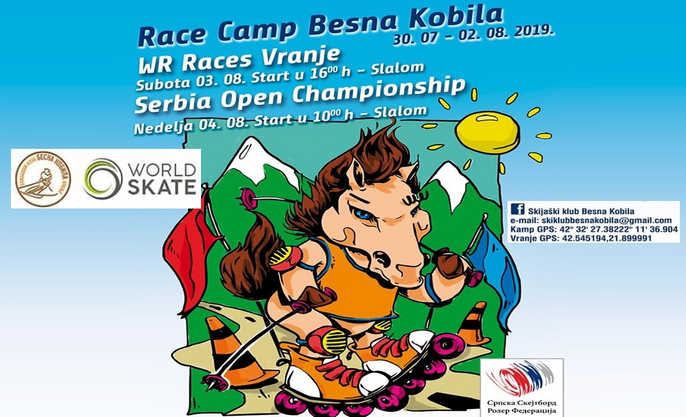 Inline alpine slalom - Internacionalni roler kamp na Besnoj kobili