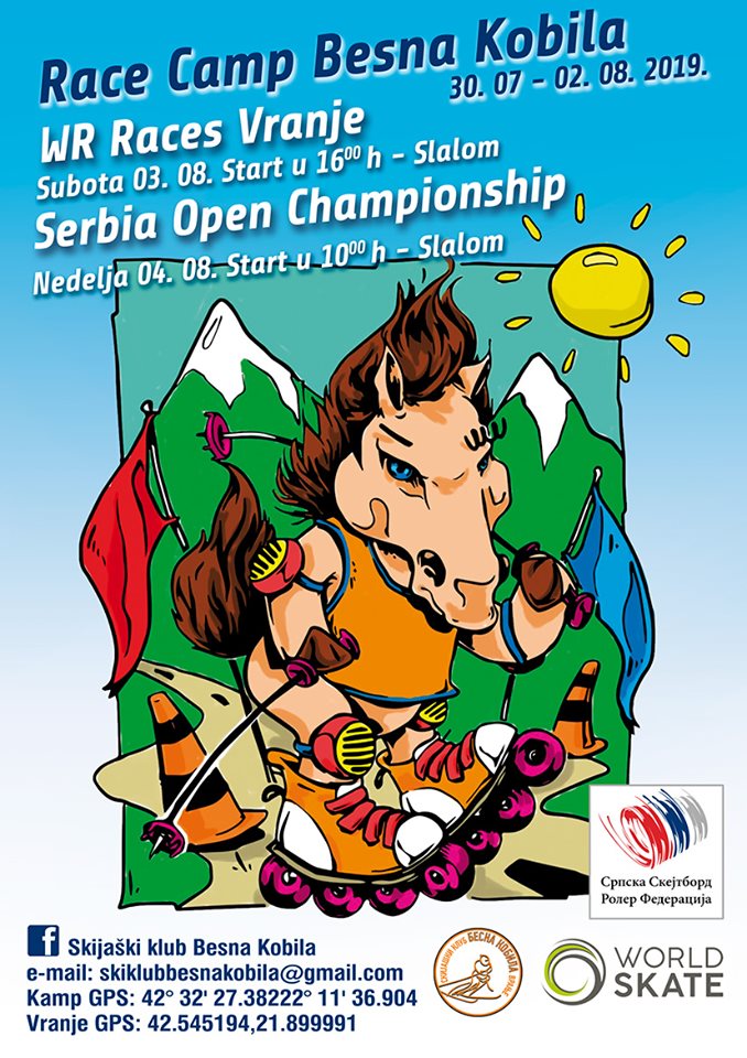 Inline alpine slalom - Internacionalni roler kamp na Besnoj kobili