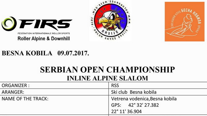 Inline Alpine Slalom - Prvenstvo Srbije na Besnoj kobili