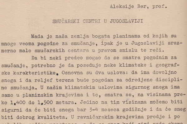 Smučarski centri u Jugoslaviji 1968.