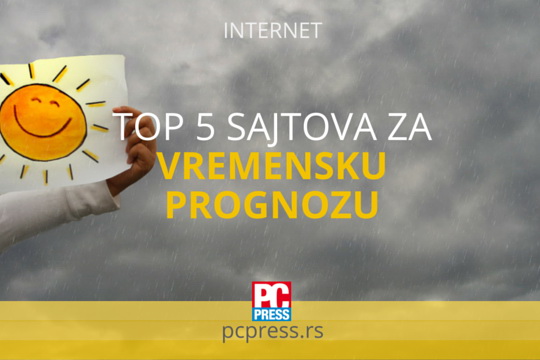 Pet najboljih sajtova za vremensku prognozu