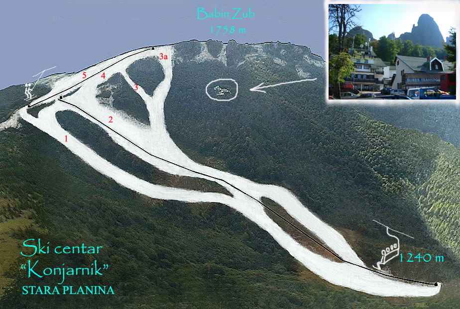 Stara Plamina - Ski mapa iz 2006