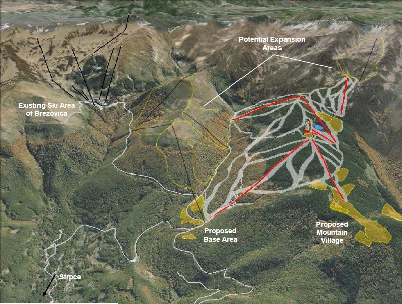 Brezovica - Master plan novog skijališta na Šari