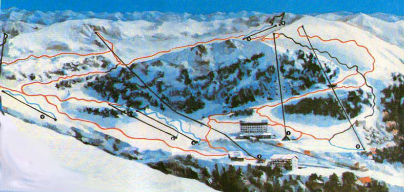 Brezovica - ski mapa