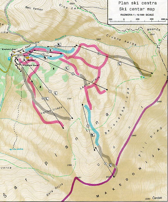 Brezovica - Mapa sa izdanja geokarte
