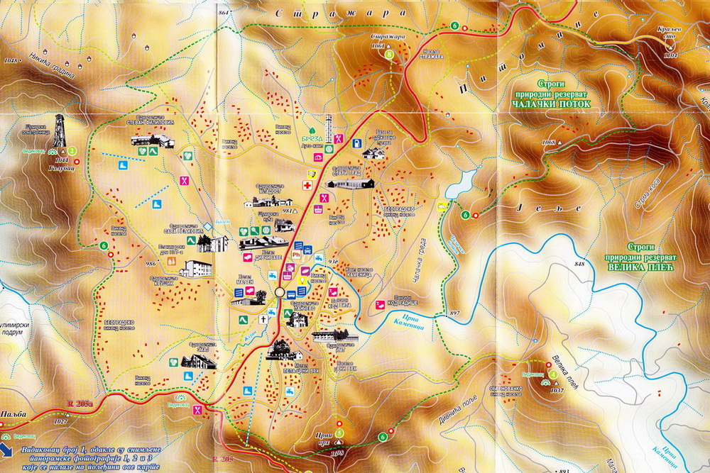 Divčibare, mapa iz 2013