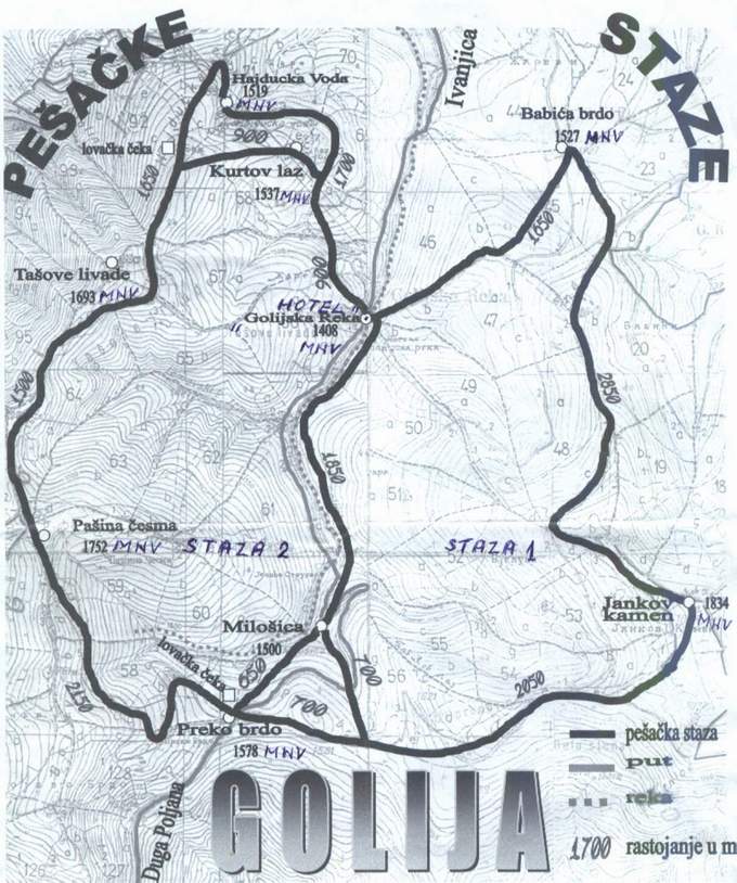 Golija - pešačke staze