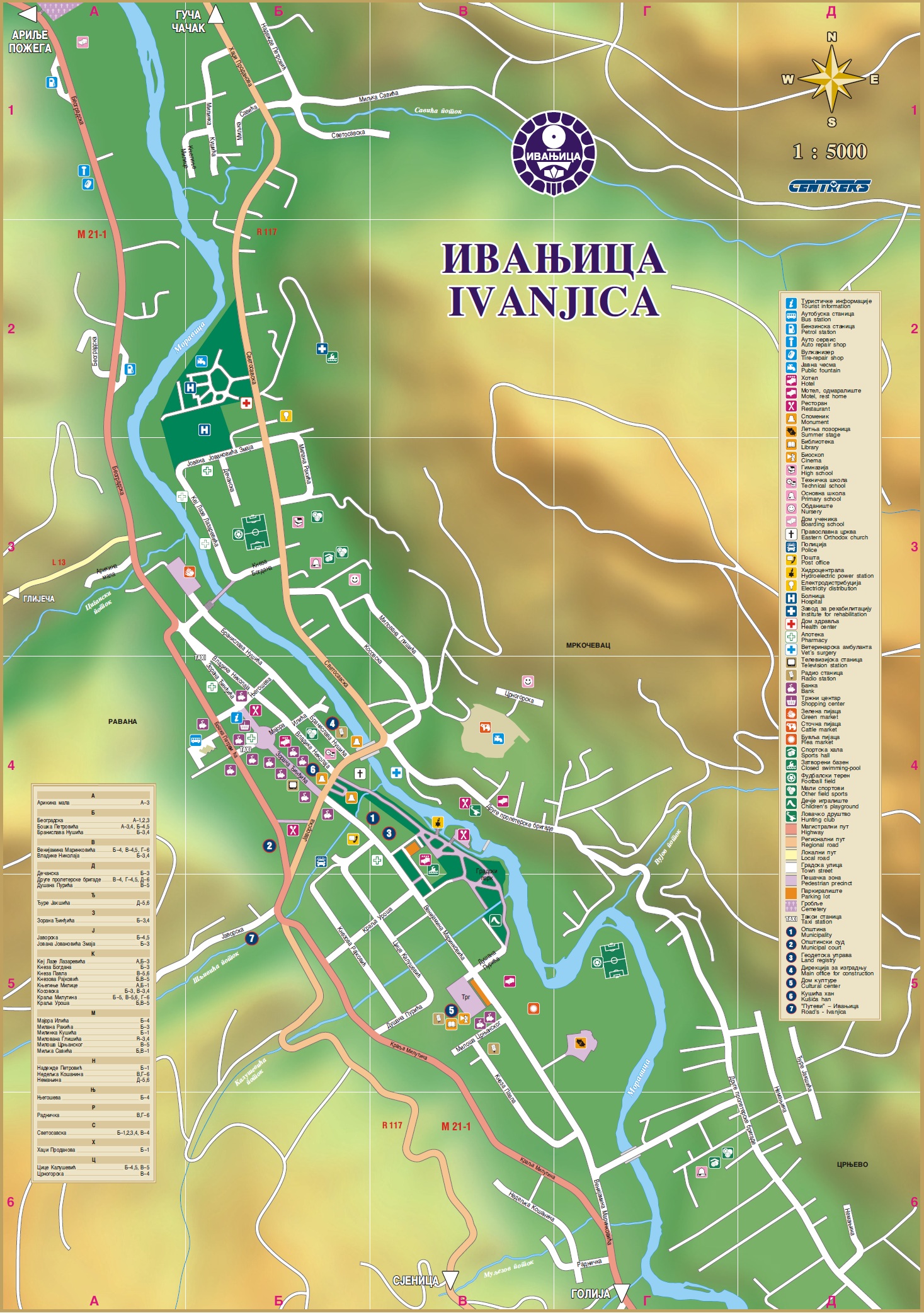 Ivanjica - plan grada